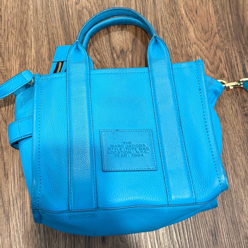 Small Marc Jacobs Leather Tote Bag - Picture 5 of 6